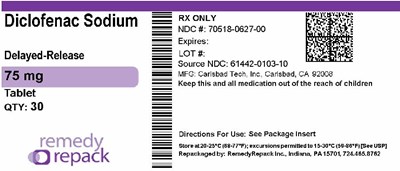 Diclofenac Sodium  75mg 70518 0627 00